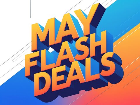 Bold, 3D text graphic for a promotional sale.