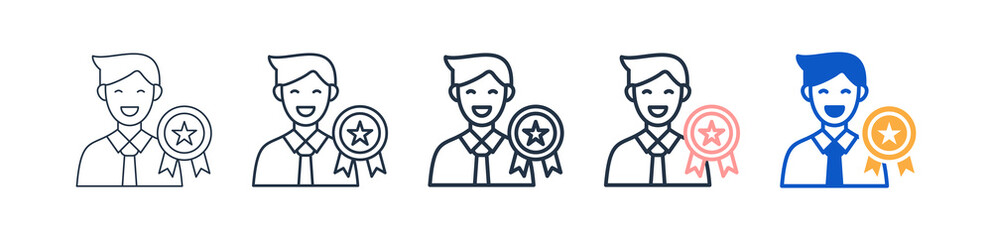 Expert different style icons set vector illustration. 