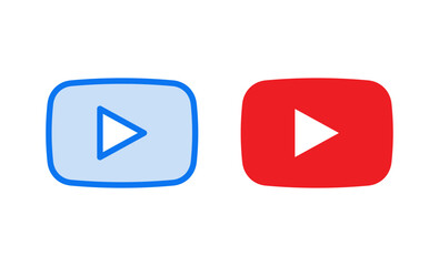 Play Icon vector illustration. Play button sign and symbol