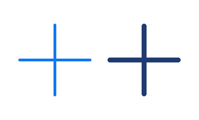 Plus Icon vector illustration. Add plus sign and symbol