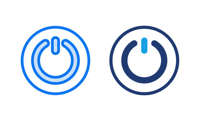 Power icon vector illustration. Power Switch sign and symbol. Electric power