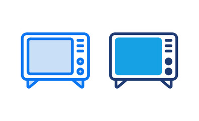 Tv icon vector illustration. television sign and symbol