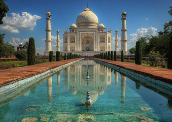 taj mahal agra india