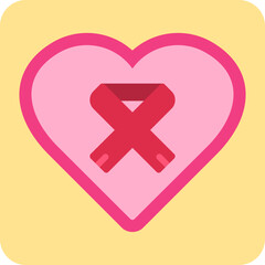 Obraz premium Breast Cancer Icon