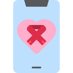 Obraz premium Breast Cancer Icon