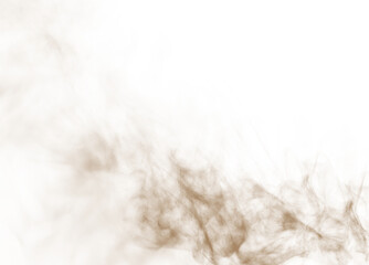 Smoke, texture, powder, dust, dirt PNG cloud with flying debris effect. PNG Overlay of transparent brown splash, storm motion, and explosion for desert, wind, or grunge backgrounds.