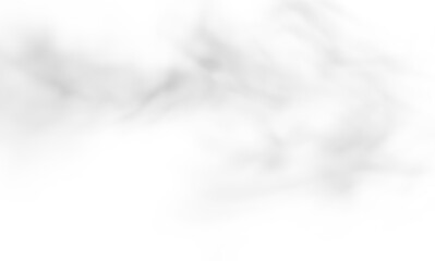 Smoke, cloud, white, isolate, mist PNG on transparent background. PNG Overlay of soft fog texture for design, explosion effects, fire, horror scenes, and cinematic atmospheric use.
