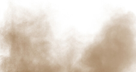 Dirt, natural, smoke, overlay, sand PNG with transparent background. PNG brown dust storm texture for desert wind, pollution, explosion, and realistic atmospheric effects. © Ekaterina