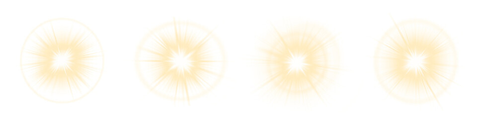 Obraz premium Light, lightning, light effect, glowing, sunrise with flare lens magic in PNG format, perfect overlay for transparent PNG art, adding light, lightning, light effect, glowing, sunrise brilliance