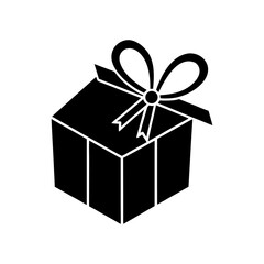 Open Gift with Sparkles Vector Flat and Clean Look