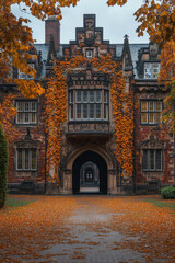Large building with imposing archway.