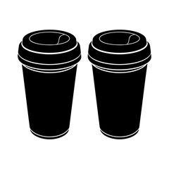 Travel Mug with Lid Icon Vector Flat and Clean Look