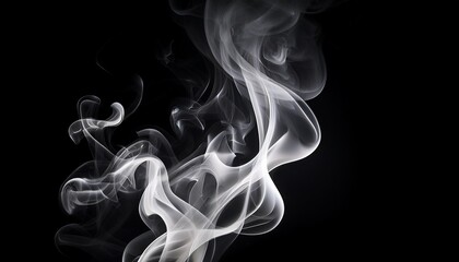 Obraz premium white flames dance against a stark black background creating a dramatic ethereal image