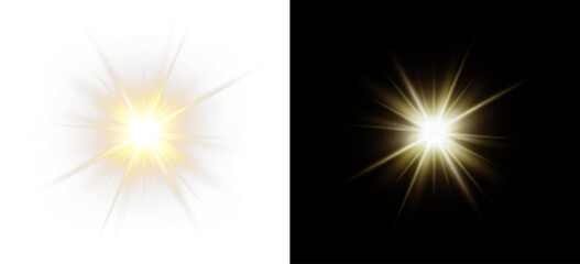 Overlay, sun, light, sunbeam, shine with glow sparkle bright in PNG format, perfect for transparent PNG art, adding overlay, sun, light, sunbeam, shine warmth to golden and magical designs. © Ekaterina