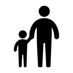 Boy dad glyph icon