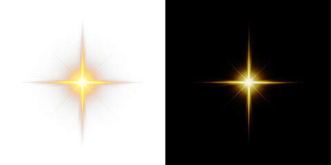 Shiny, yellow, horizontal, sun, effect PNG golden glow with transparent background. PNG Overlay beam for luxury, magic, sparkle, and bright festive illumination designs.
