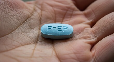 PrEP Pill in Hand Prevention with Protection, and and Healthcare Choices.