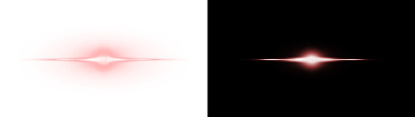 Red, effect, light, sparkle, abstract PNG glow with transparent background. PNG Overlay beam for digital, futuristic, party, night, and modern tech design elements. © Ekaterina