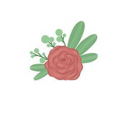 Fototapeta premium single rose flower