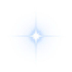 Glow, flare, neon, blue, line cosmic PNG light burst with magical shine on transparent background. This PNG Overlay is ideal for sci-fi, celebration, or festive graphic design projects.