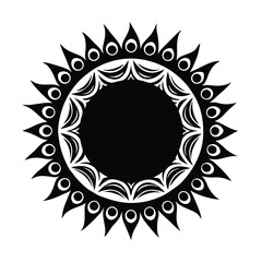 Sun and Moon Talavera Border Design