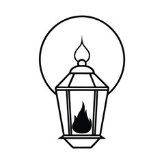 Fire Petal Lantern During Solar Eclipse