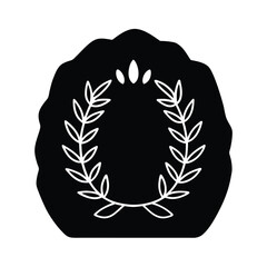 Mossy Relic with Laurel Crown Carving