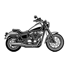 motorcycle isolated on white background