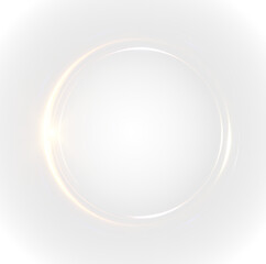 Obraz premium Abstract, light, gold, effect, glowing cosmic PNG with transparent swirl ring. This PNG Overlay features soft sparkle, luminous glow, and airy dust for creative projects.