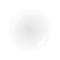 Circle, white, glow, brilliant, round shiny PNG ring with neon flash on transparent background. Modern PNG Overlay adds futuristic touch to design, banners, and digital art.