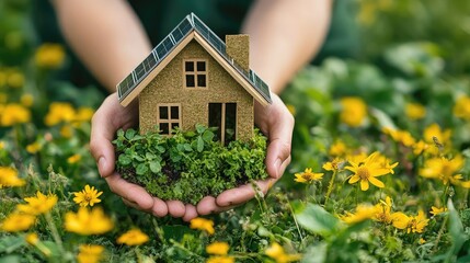 Earth-friendly living imagery showing eco homes solar panels recycling composting and plant-based meals reflecting sustainable lifestyle practices and low-impact choices