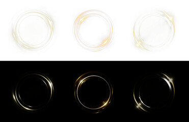 Light, flash, electric, circle, earth glowing yellow PNG ring Overlay with transparent background. Perfect for modern design, banners, and futuristic graphic effects.