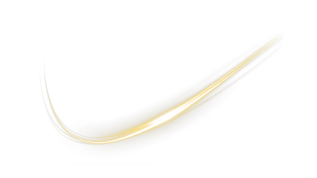 Light, speed, line, motion, glow with glowing effect, flash neon overlay in PNG format, perfect for transparent PNG art, adding light, speed, line brilliance with elegant gold style.
