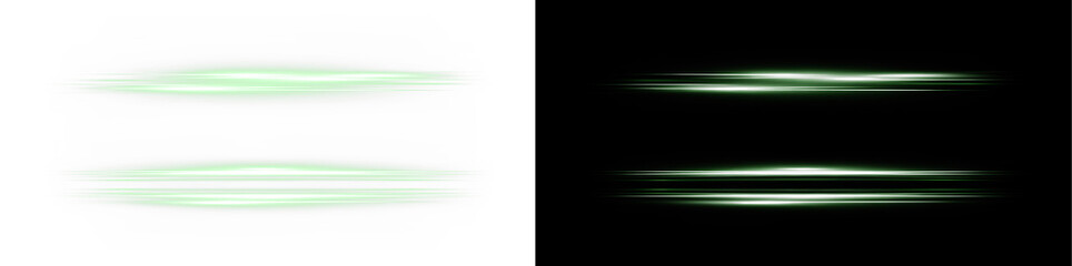Green, line, light, glow, neon with glowing bright laser effect, shiny electric LED in PNG format, perfect overlay for transparent PNG art, adding green, line, light futuristic style.