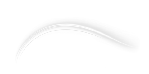 White, light, speed, line, motion glowing light trail PNG with transparent background. This PNG Overlay adds a futuristic, dynamic effect for tech, sports, or UI designs.
