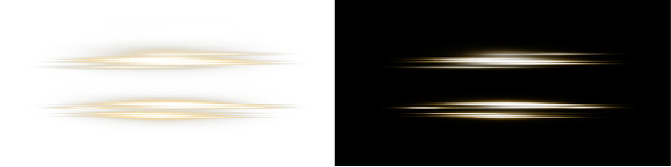 Light, gold, line, flare, effect horizontal golden light flare PNG on transparent background. This...