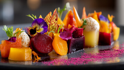 Vegetarian food art for National Vegetarian Day