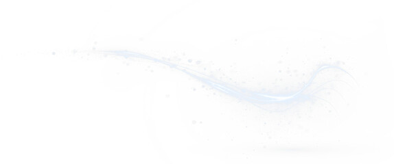 Blue, wave, wind, light, line dynamic swirl PNG glowing with motion. PNG Overlay on transparent background with light trail and twirl lines for speed and tech-inspired designs.