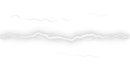 Storm, light, thunder, thunderbolt, thunderstorm realistic white lightning bolt PNG on transparent background. Electric energy flash PNG Overlay for dramatic power and weather visuals.