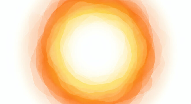 Abstract concentric circle design with soft orange hues.