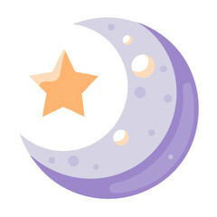 moon and star