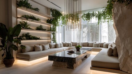 Fototapeta premium Modern living room 