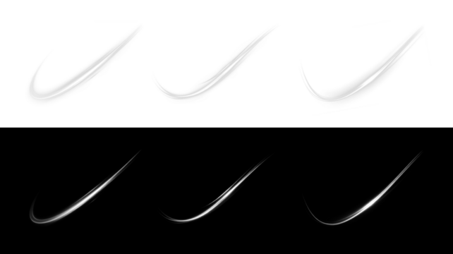 white, gradient, rabstract, ltransparent — white, gradient, wave, abstract, transparent PNG Overlay. Futuristic glowing fluid lines for modern flowing vector design. Ideal for tech, science