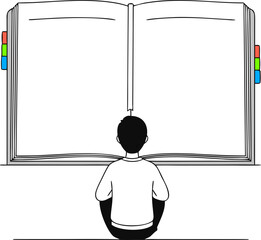 A person is sitting in front of a blank planner, a metaphor for the loss of meaning in life, a lack of plans, goals, and a future, and a sense of emptiness and meaninglessness.