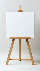Blank canvas on easel for creative projects.