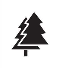 Christmas fir tree icon, vector