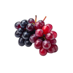 Fototapeta premium Fresh vibrant grapes, perfect healthy fruit choice on transparent background