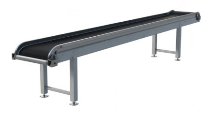 A conveyor belt, sharp in contrast, isolated on a white background, png, transparent