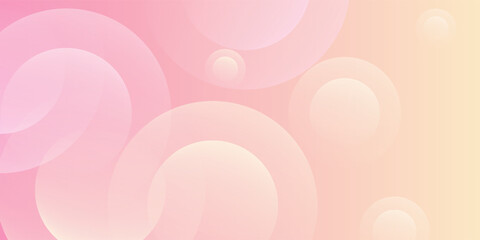 Minimalist banner background, pastel colorful, pink and yellow gradations.eps10