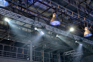 Profesional video studio. light in the film studio